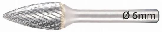 734526 Stiftfrees 6mm, vorm G, kopdikte 10mm