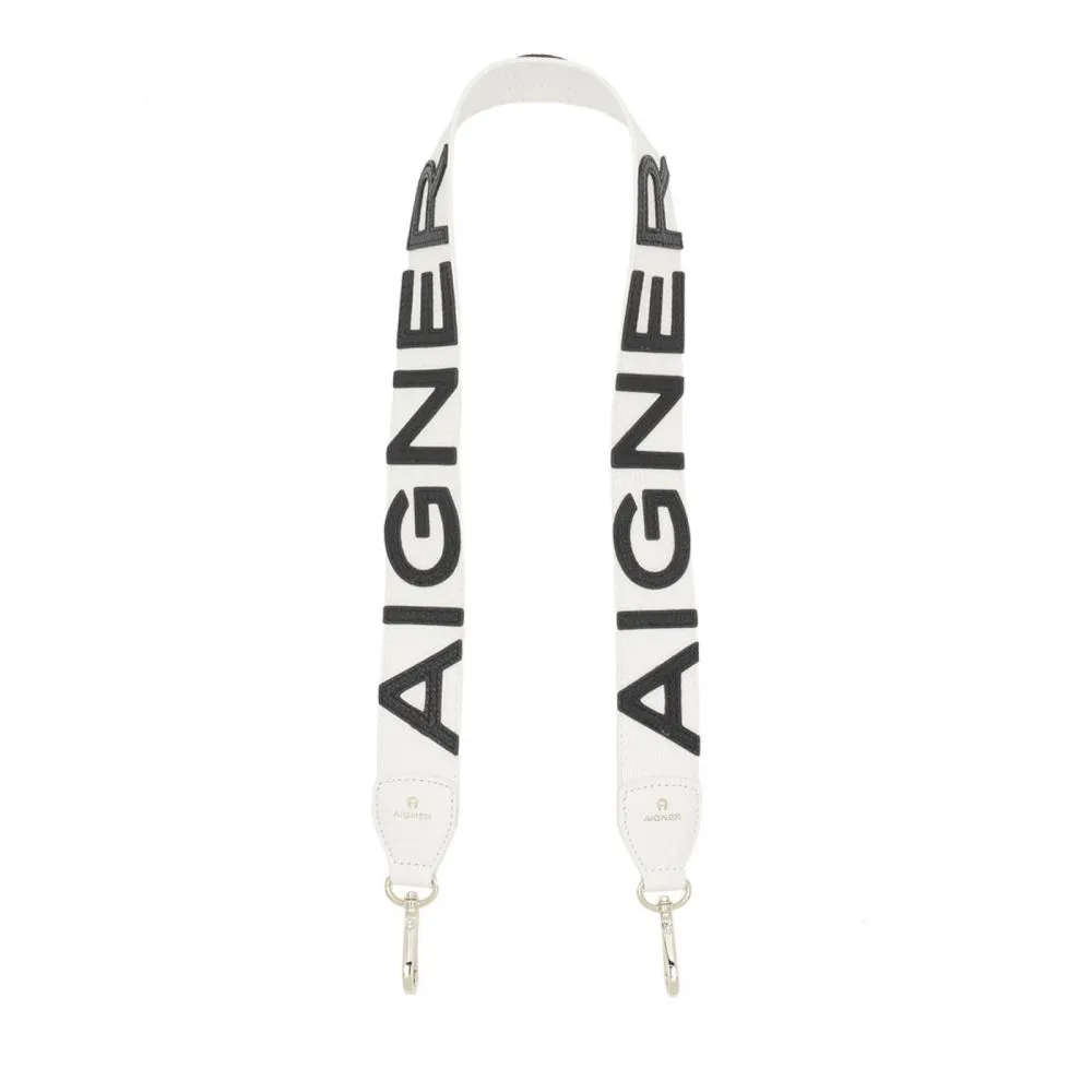 Aigner Witte Leren Schouderband