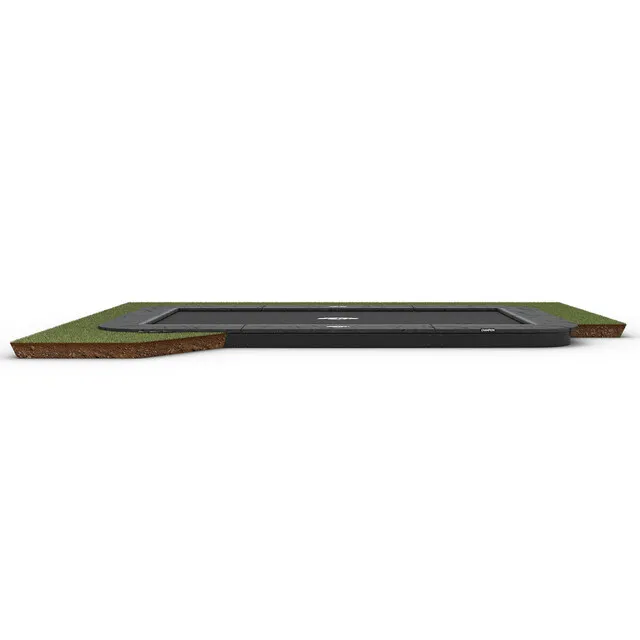 BERG TRAMPOLINE ULTIM CHAMPION FLATGROUND GRIJS  410 X 250 CM