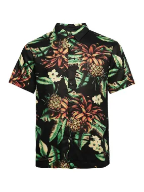 Blouse zwart/meerkleurig