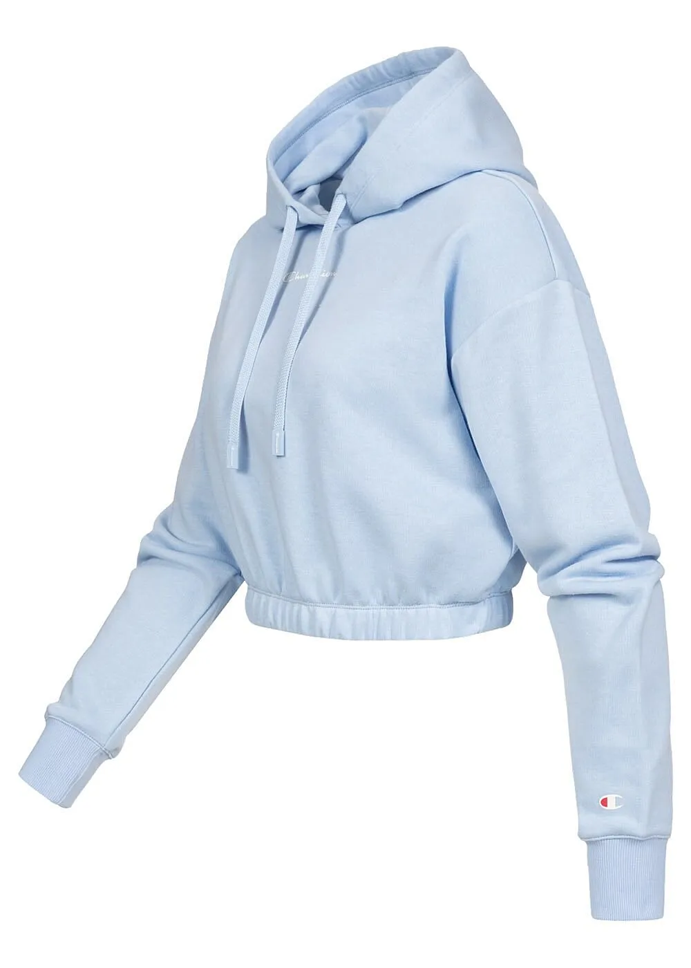 CHAMPION DAMES HOODIE MET LOGOOPDRUK BLAUW