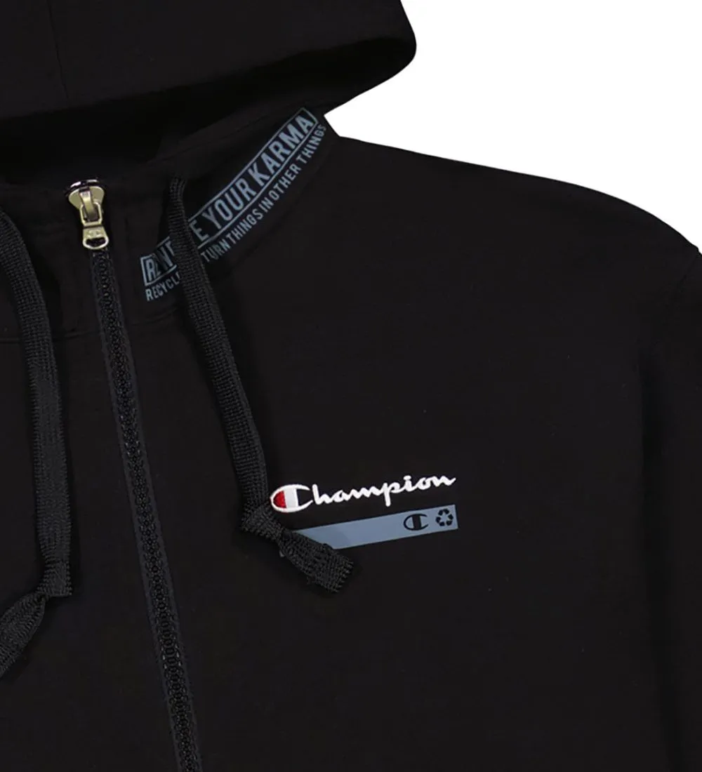 CHAMPION FASHION HOODIE  ZWART M. LOGO