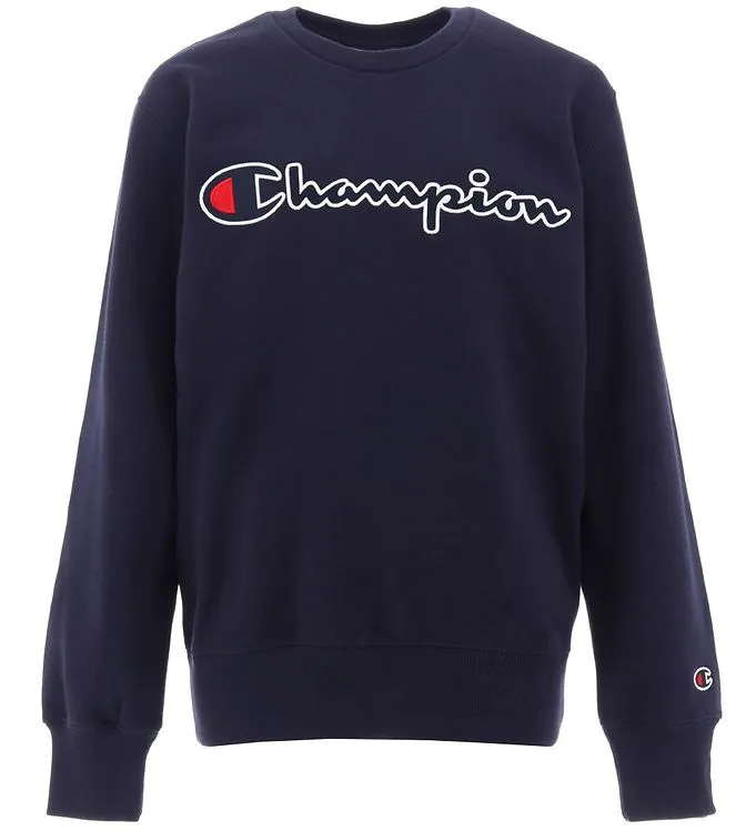 CHAMPION FASHION SWEATSHIRT  BLAUW M. LOGO