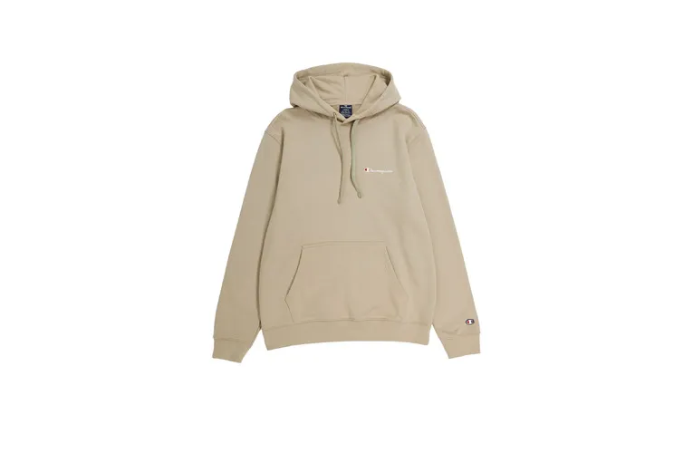 Champion geborduurd small script logo hoodie beige heren