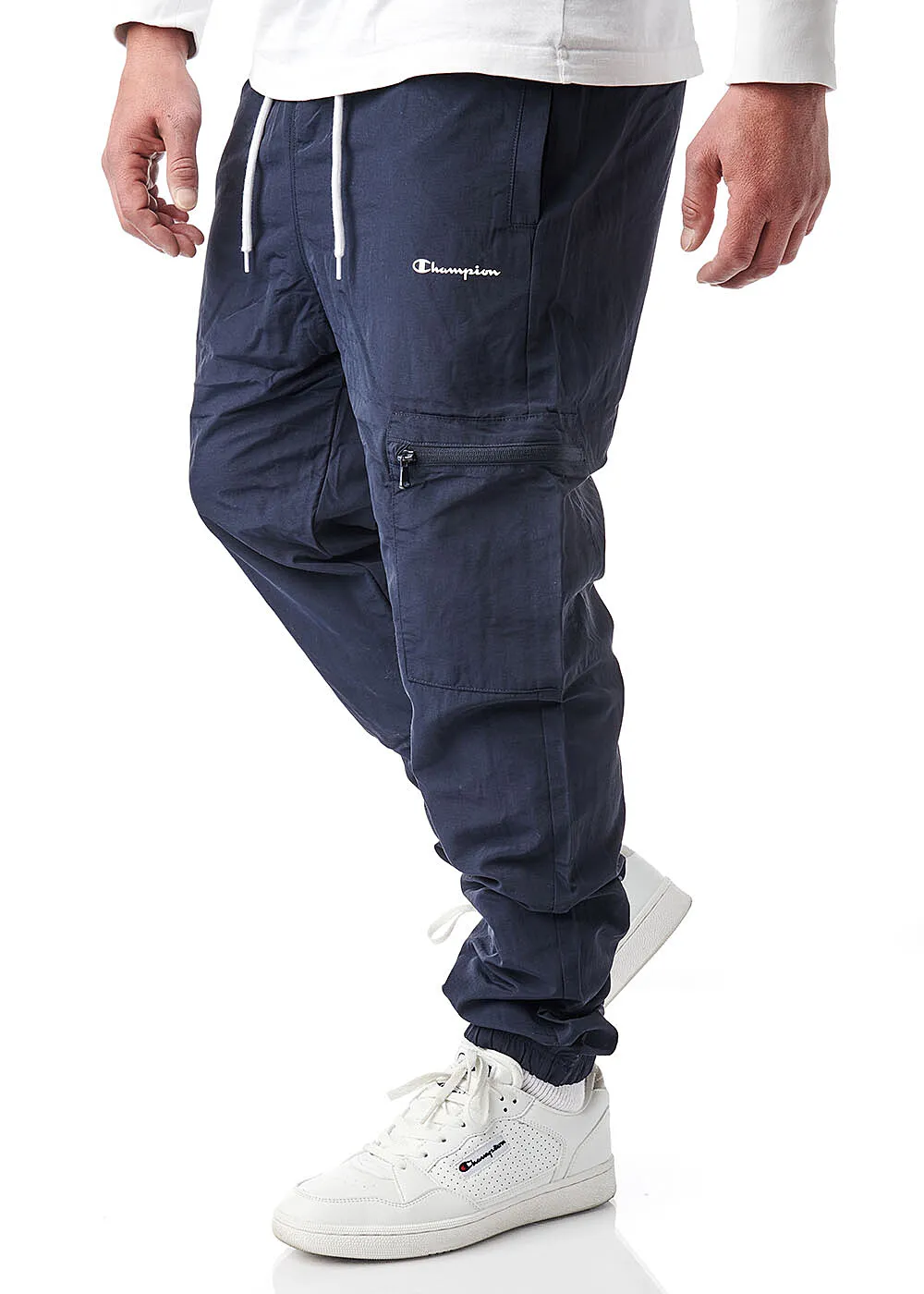 Champion Heren Stoffen broek met ritszak navy blauw