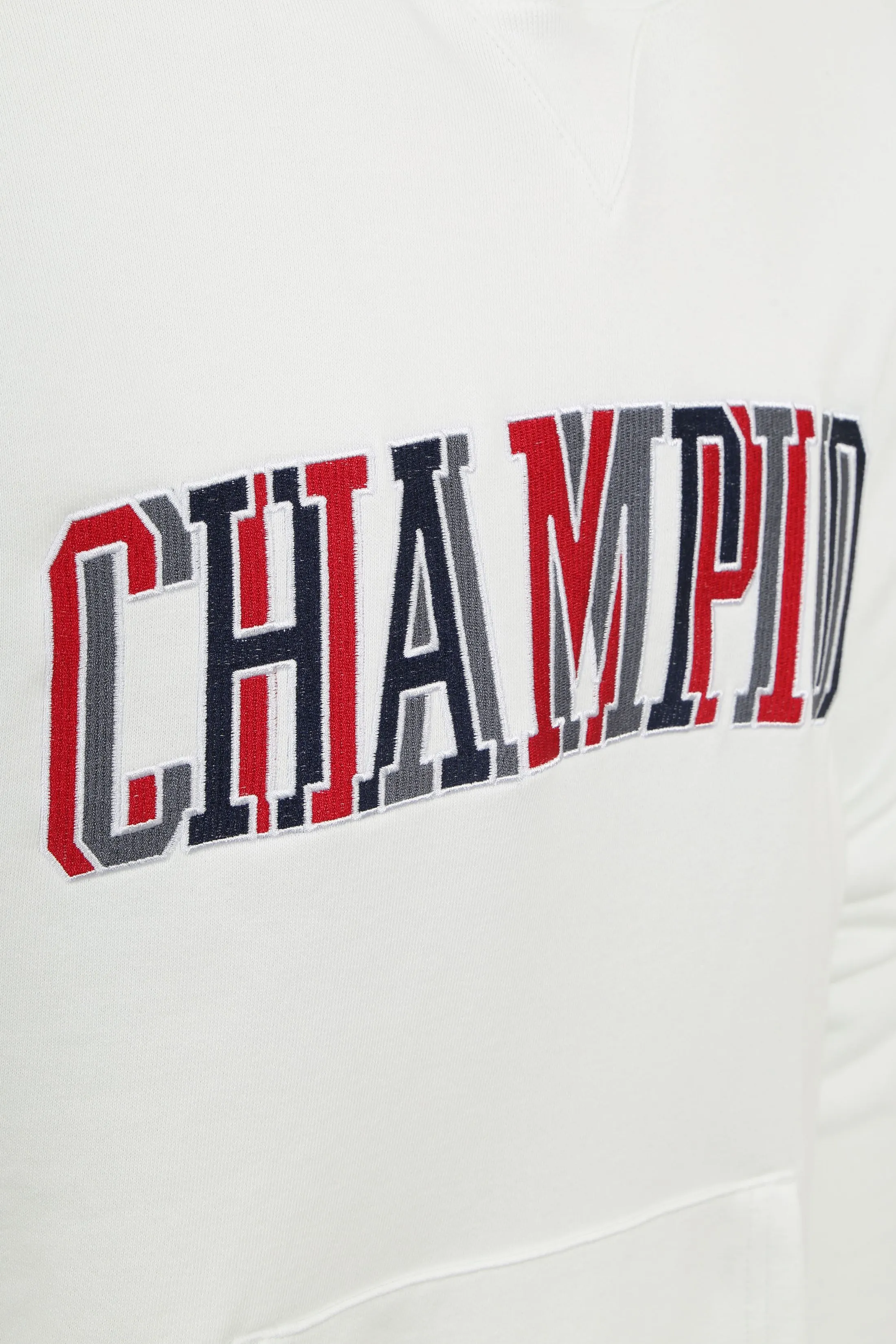 Champion  Sweat Hoodie Logo Wit
