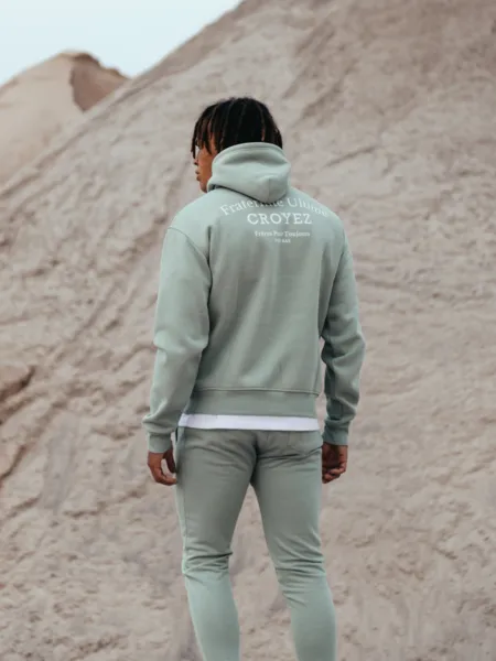 CROYEZ CROYEZ FRATERNITé HOODIE  SILT GREEN