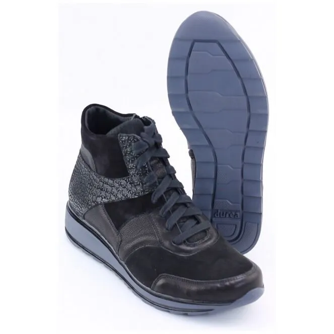 Durea 9745 685 Veterboots Zwart