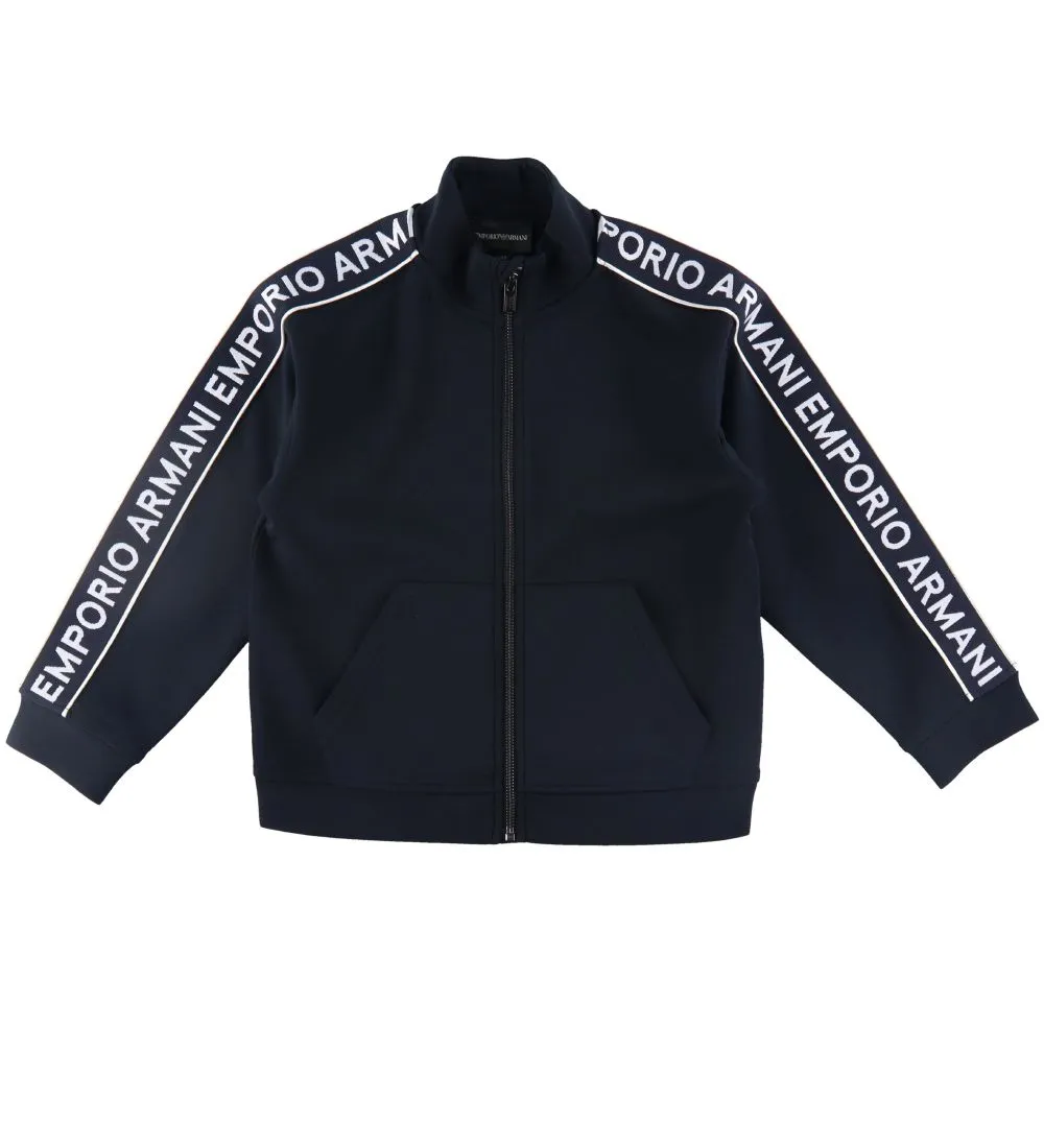 EMPORIO ARMANI CARDIGAN  NAVY M. LOGOSTREEP