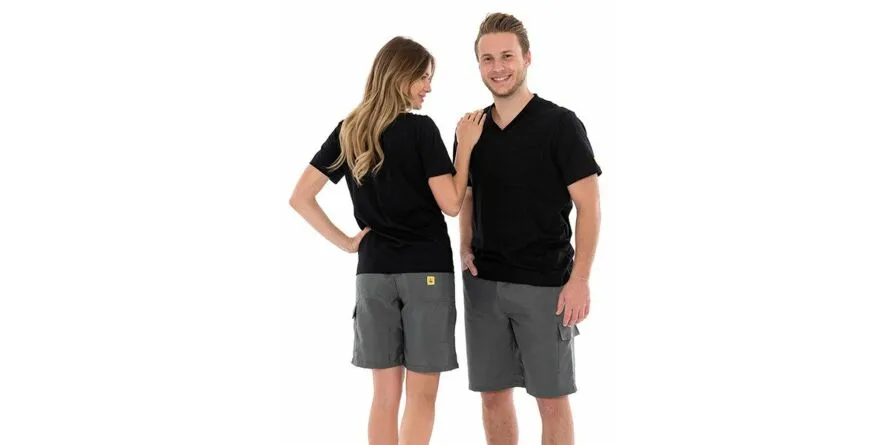 ESDBROEK, KORT, 128 G/M², GRIJS, XL