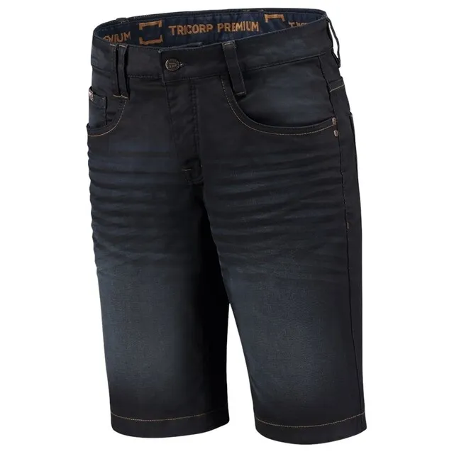 Jeans Premium Stretch Kort 504010 Denimblue 34