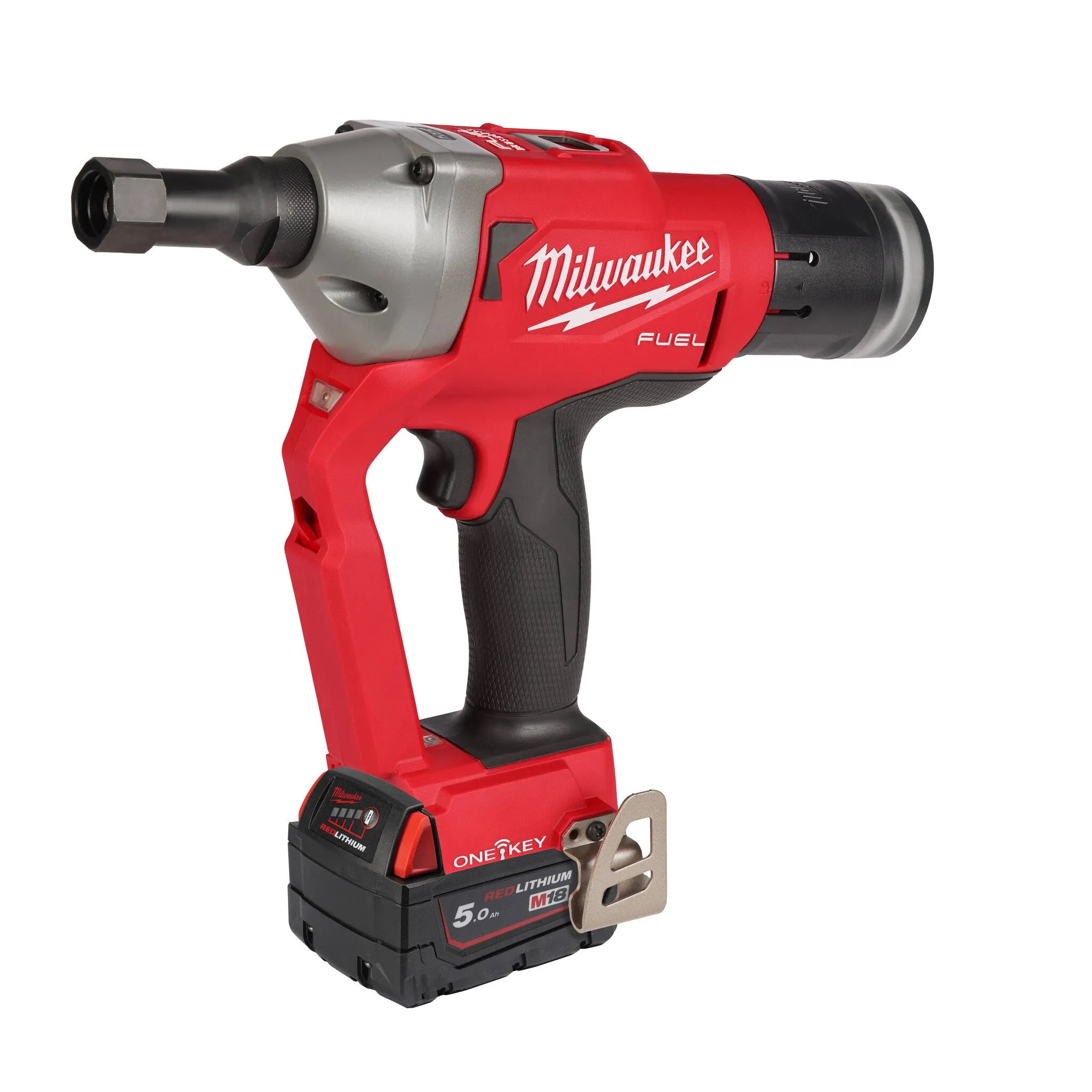 MILWAUKEE M18 ONEFLT502X FUEL SLOTBOUT TANG MET ONEKEY  2X5AH 18V
