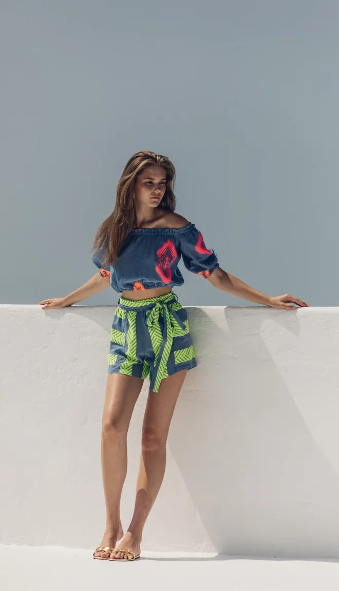 Nema Resort Wear SORTS  VELAKIA BLUE