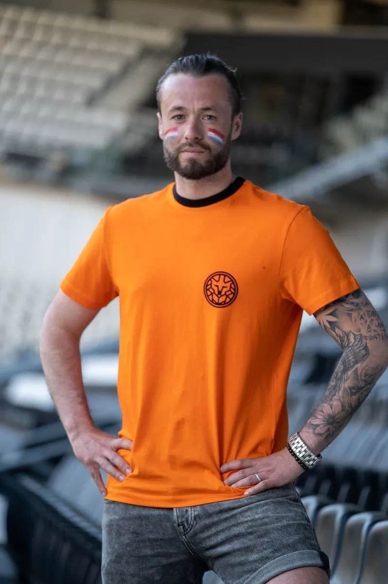 Orange Luxury Unisex Tee Lion Orange
