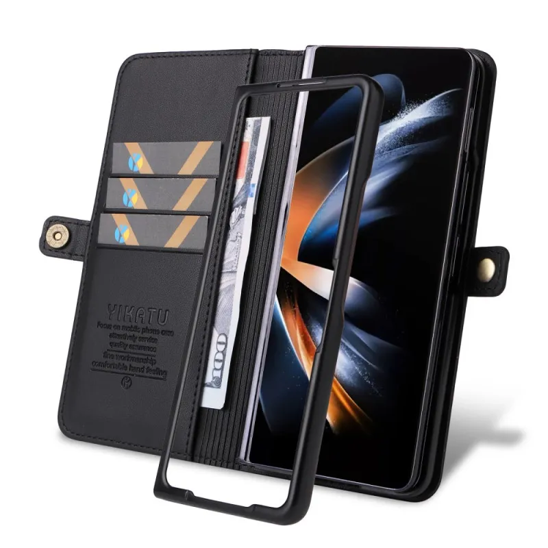 Samsung Galaxy Z Fold 6 hoesje van kunstleer YIKATU