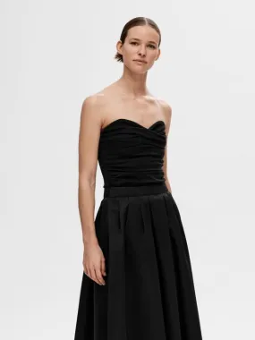 Selected Femme Zwarte bandeau top