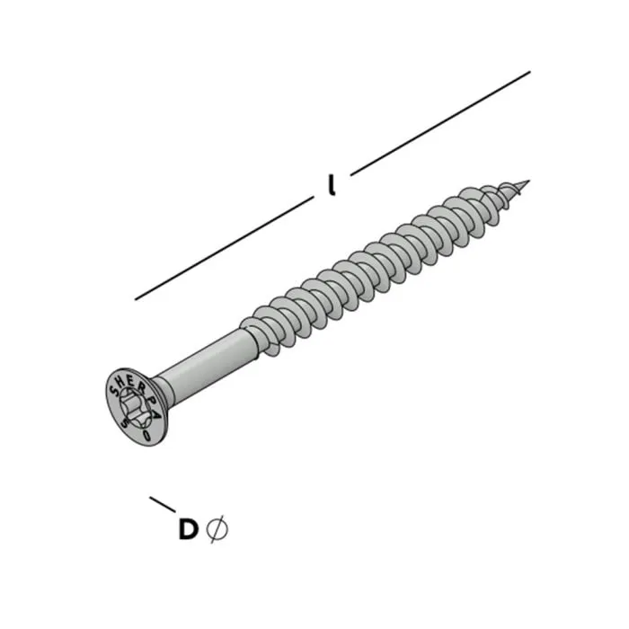 SHERPA SCHROEF 4,5X50 7,5 ZN