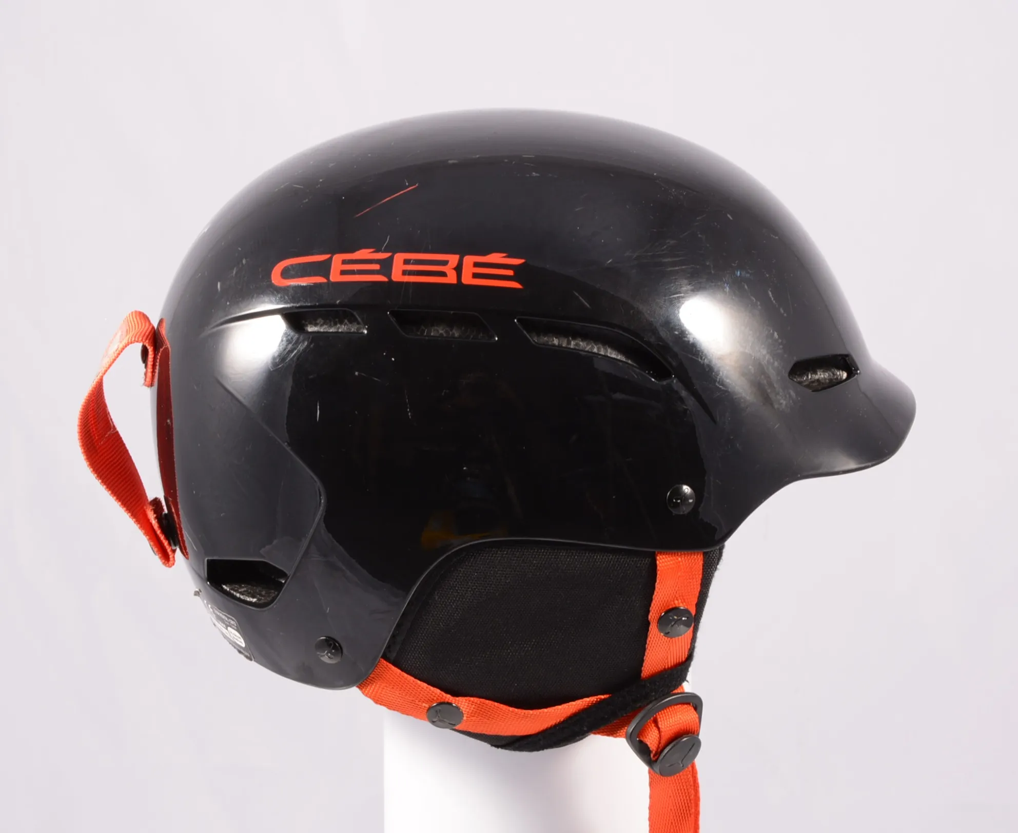 skihelm/snowboardhelm CEBE DUSK, BLACK/red, verstelbaar