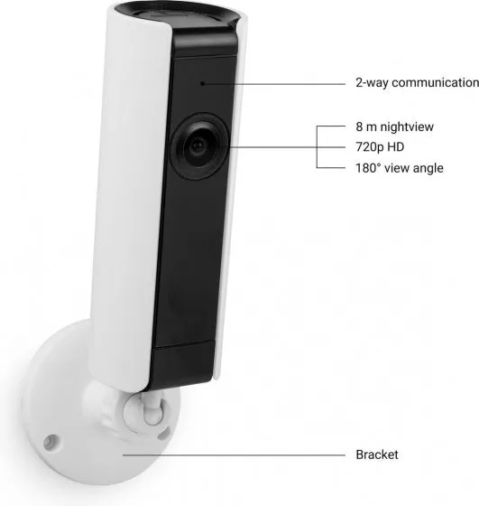 SMARTWARES IP BEWAKINGSCAMERA CIP37183 13,5 X 14 CM WIT