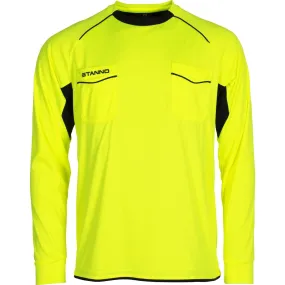 Stanno Bergamo Scheidsrechtersshirt Lange Mouw Heren - Fluogeel