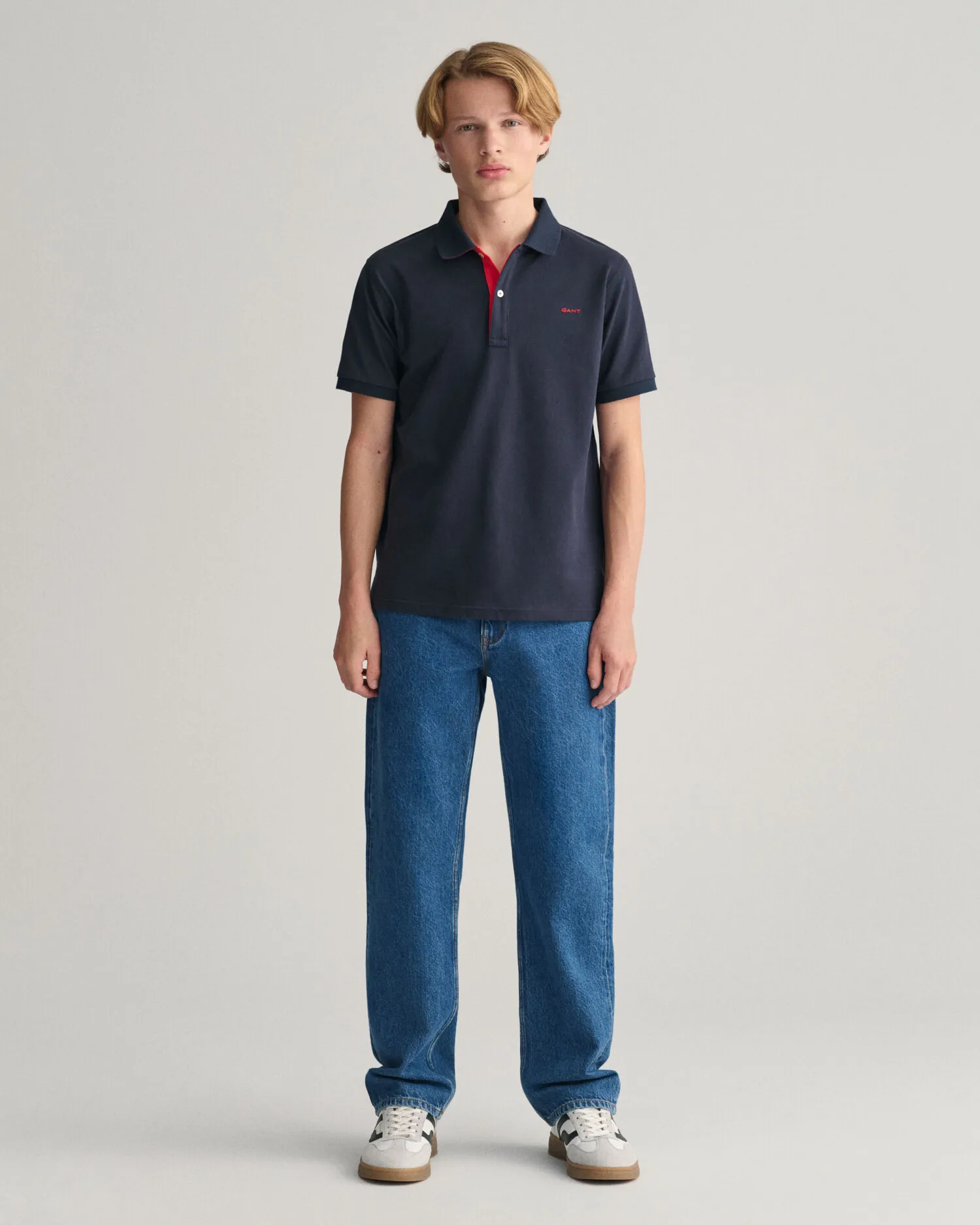 Teens Contrast piqué poloshirt