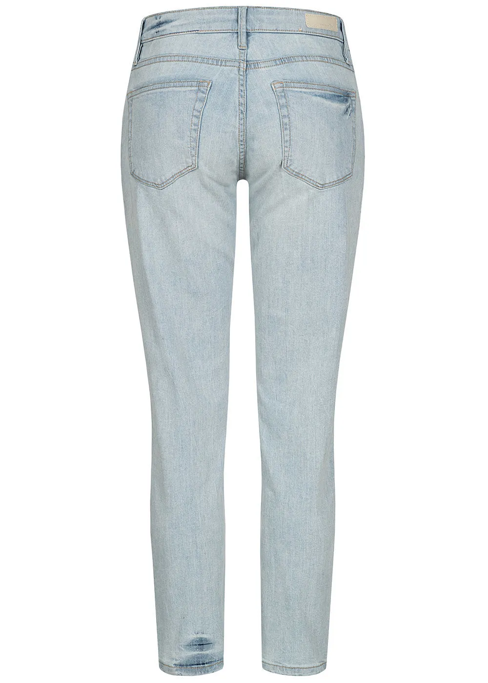 TOM TAILOR DAMES BOYFRIEND JEANS DESTROY LOOK 5POCKETS STONE LICHTBLAUW DENIM