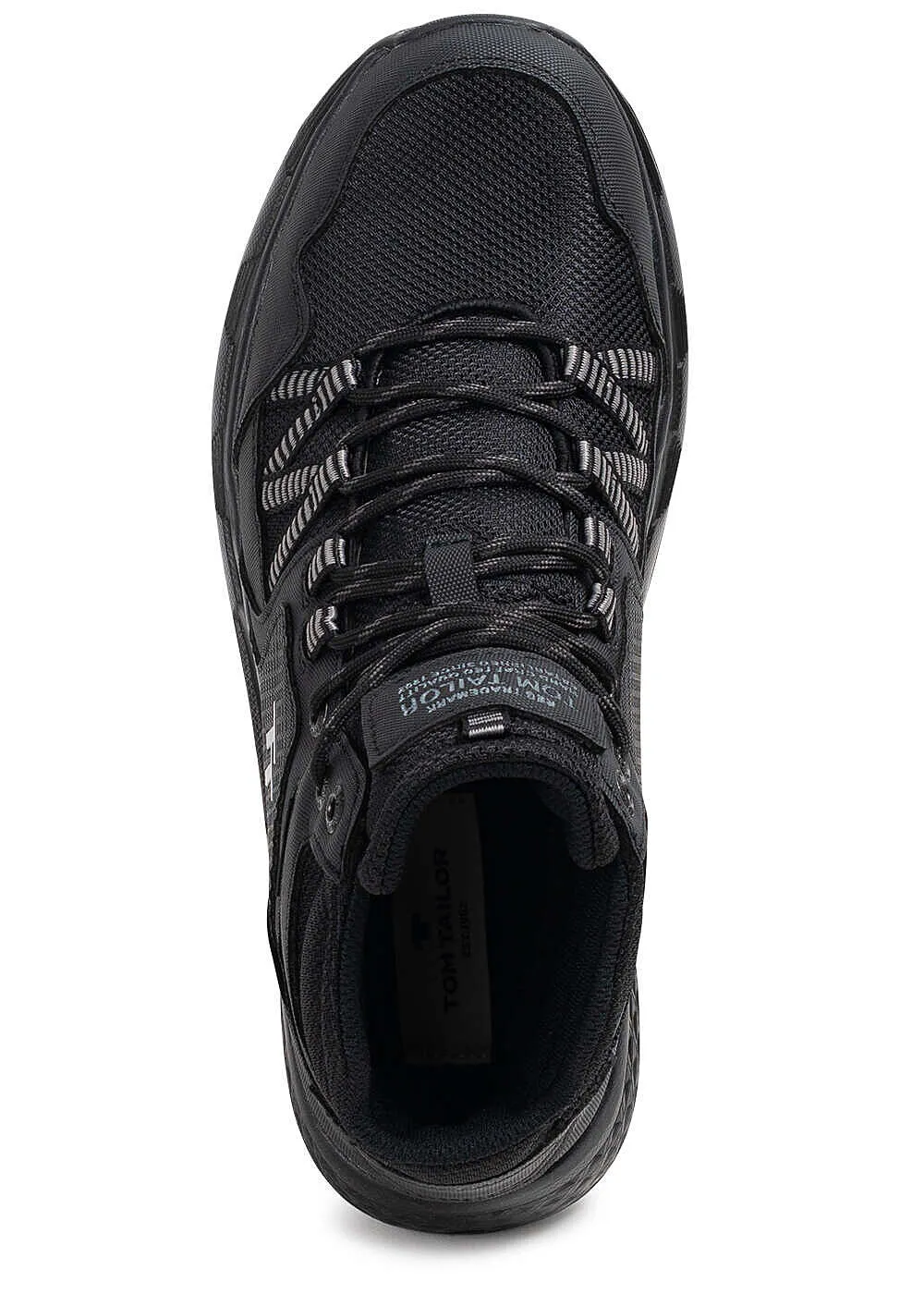 Tom Tailor Herren Schuh Kunstleder Sneaker schwarz