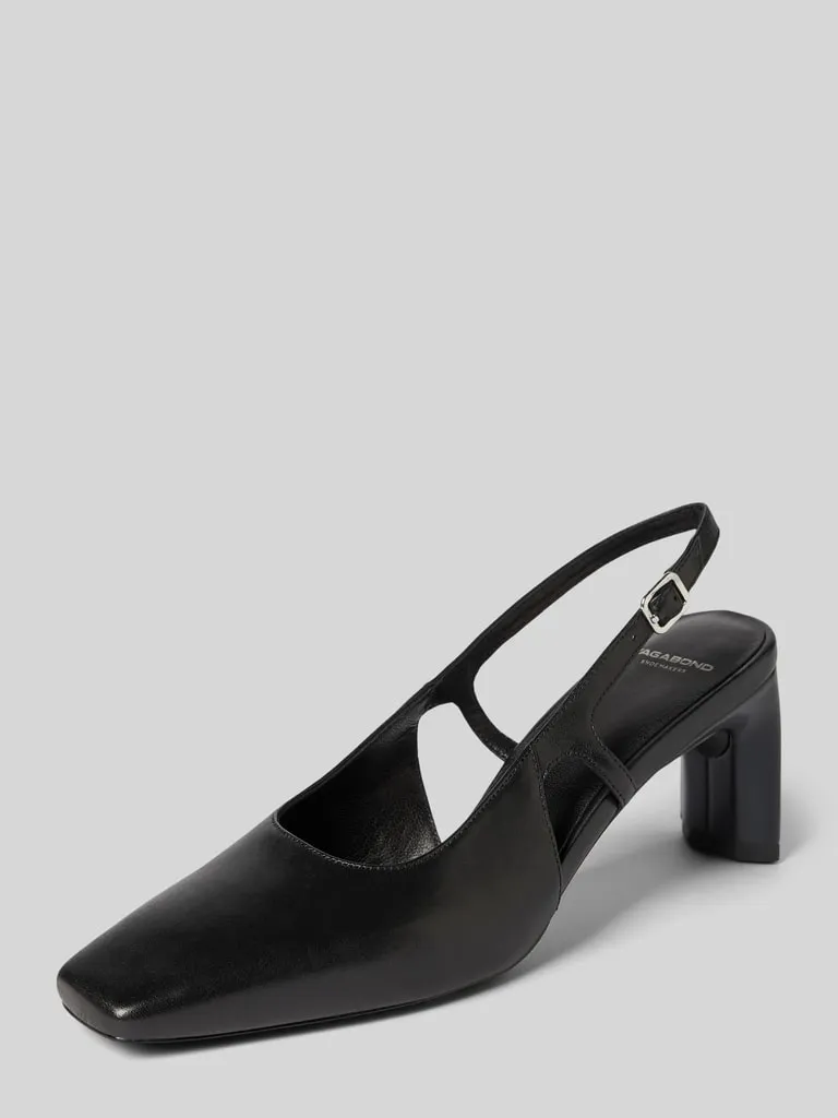 Vagabond Pumps van leer, model 'VENDELA' in zwart