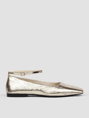 Vagabond Shoemakers Delia, lederen metallic ballerina's