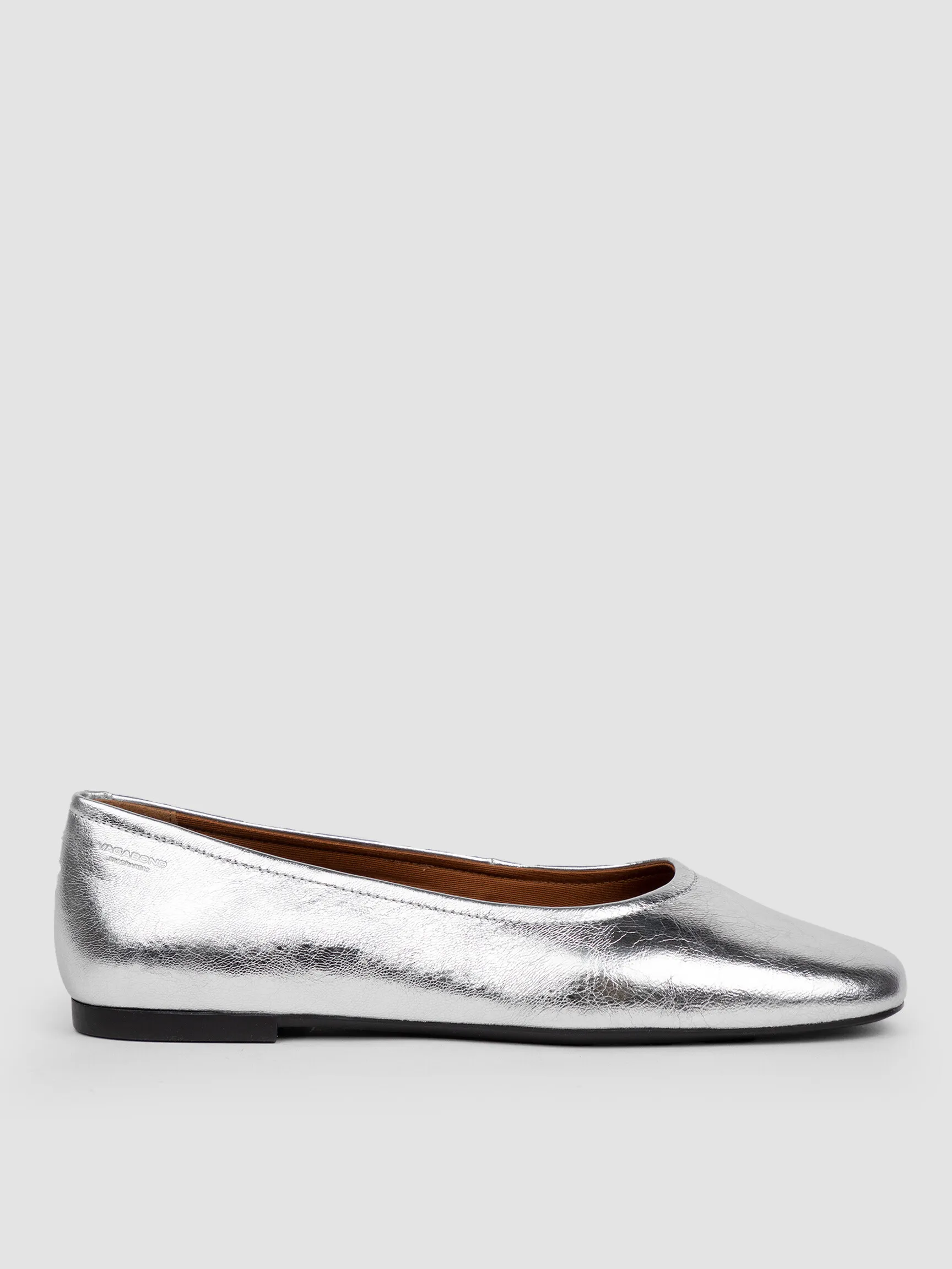 Vagabond Shoemakers Jolin, lederen metallic ballerina's