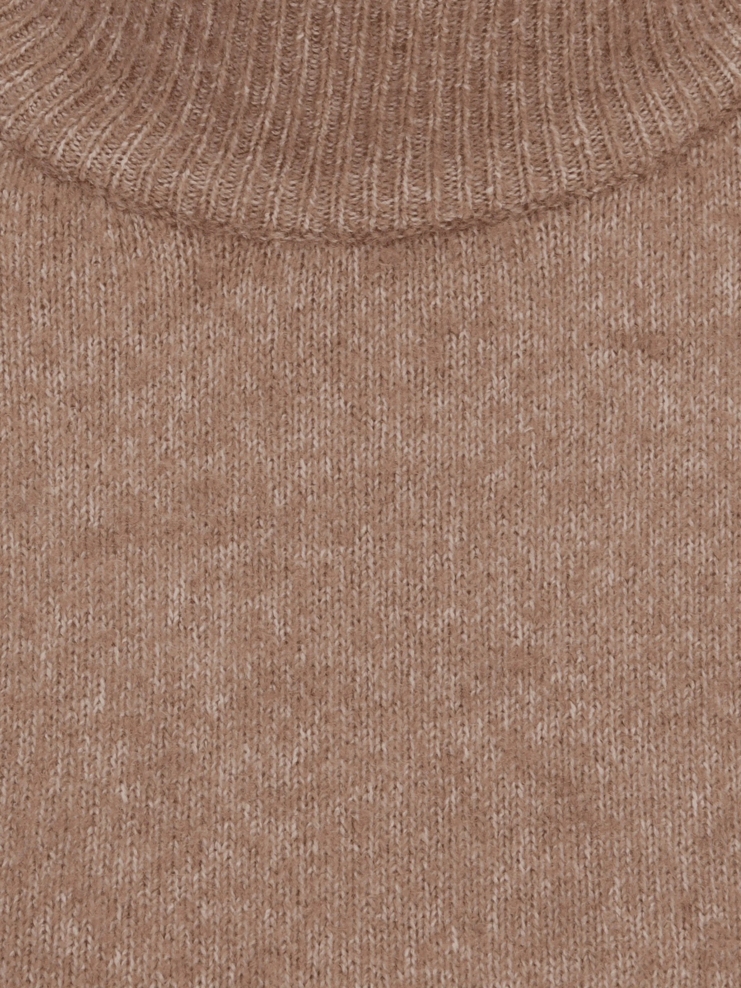Vero Moda Petite Gebreide jurk 'KADEN' in Bruin Gemêleerd